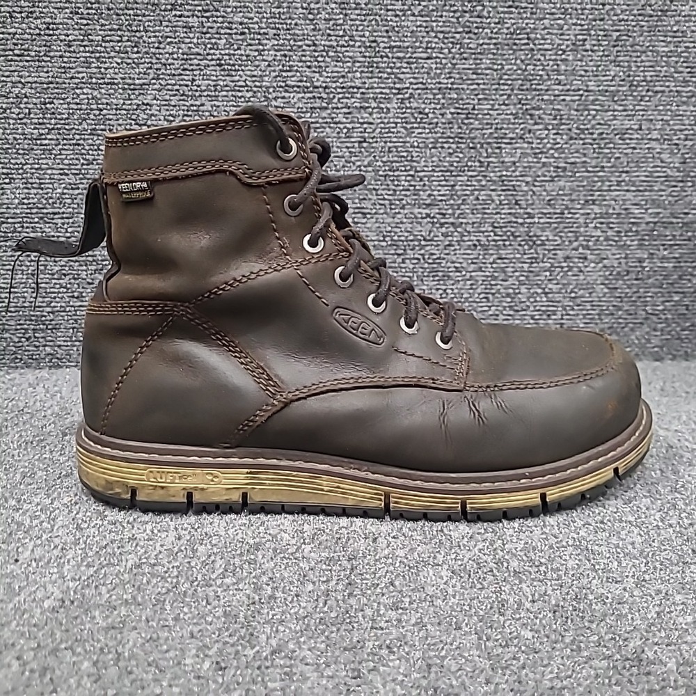 KEEN Utility Men's San Jose 6" Alloy Toe Waterproof Work Boot Size 9 EE * Flaw - Picture 7 of 14
